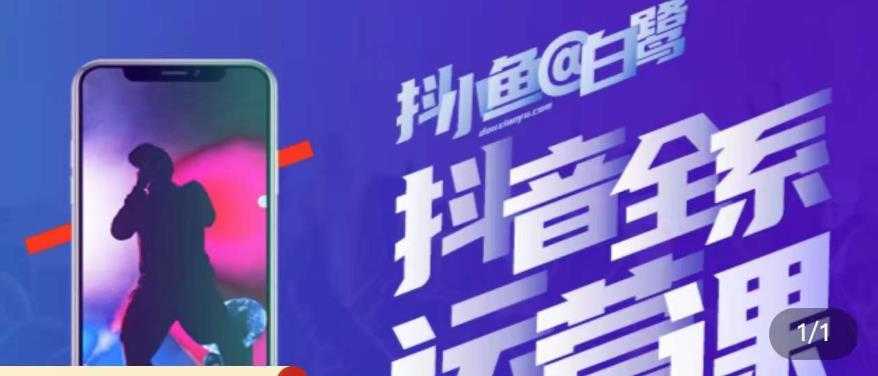 白鹭·主播内训营,运营主播话术起号进阶能力提升-课程网