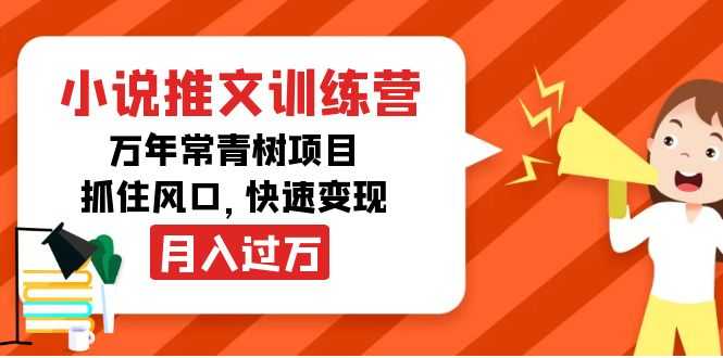小说推文训练营,万年常青树项目,抓住风口,快速变现月入过万-课程网